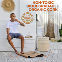 Load image into Gallery viewer, YOGA DOOD Cork Yoga Mat and Strap