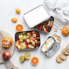 Load image into Gallery viewer, EVER ECO Stainless Steel XL Stackable Bento 2 Tier + Mini Snack Container for 1900ml