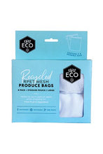 Load image into Gallery viewer, REUSABLE PRODUCE BAGS RPET MESH 8 PACK STORAGE POUCH