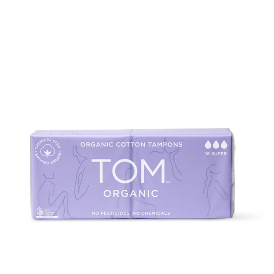 TOM ORGANIC Super Tampons 16 Packs YOGA DOOD