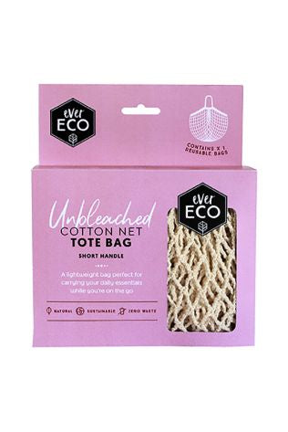 COTTON NET TOTE BAG SHORT HANDLE
